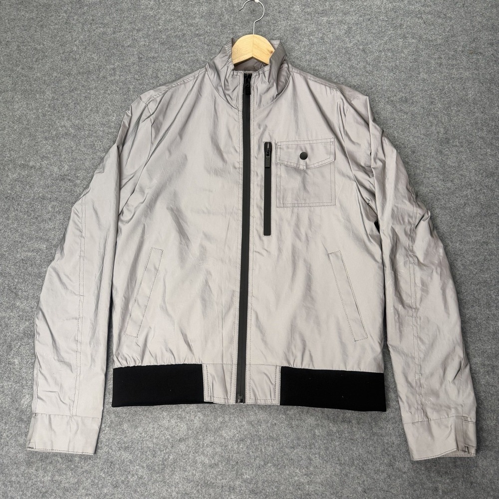 Fried Denim M Reflective Lightweight Bomber Windbreaker Jacket Cycling Running